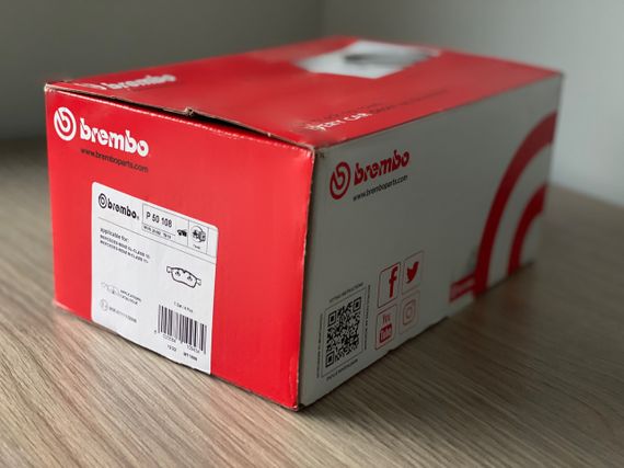 Гальмівні колодки дискові, передня вісь BREMBO, P50108 | Зображення 3