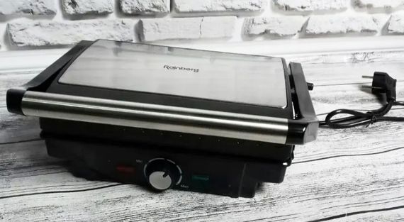 Контактний домашній електричний гриль Rainberg RB-5403 2500 Вт електрогриль для дому | Зображення 5