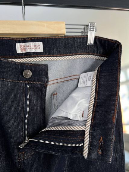 Джинси Brunello Cucinelli темно-сині BC0279 d075 | Зображення 3