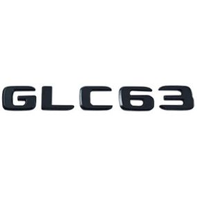 Эмблема GLC 63 на крышку багажника  Mercedes Benz X253/C253 15- (чёрная/L=170mm/H=23mm/B=30mm),M 253 817 4500