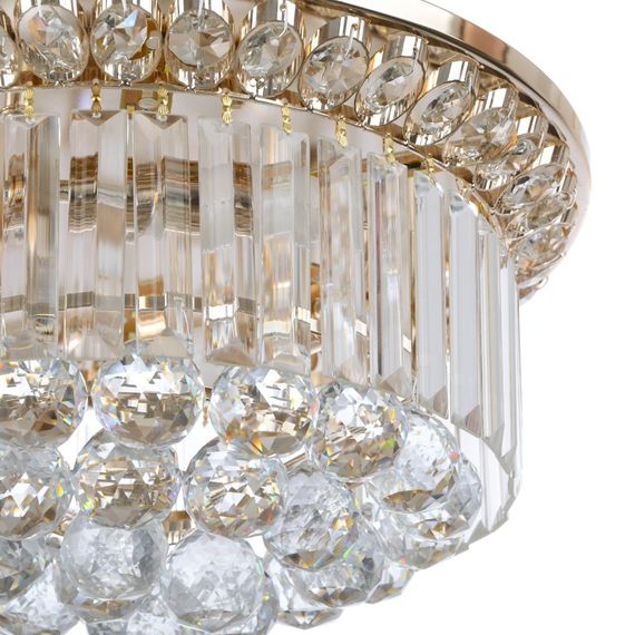 Люстра торт потолочная с подсветкой LED E14 40W Glass (BCL-610C/3) | Зображення 1
