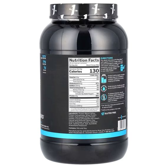 Протеин Rule 1 R1 Whey Blend 905g (Birthday Cake) | Зображення 1