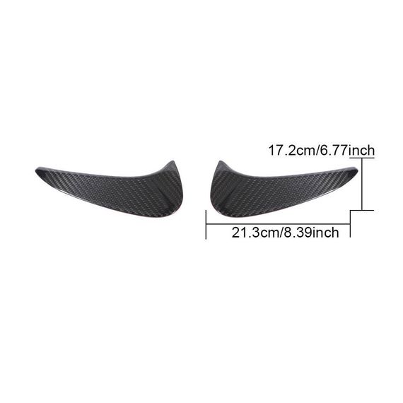 Накладки на задній бампер (для AMG-Line, Карбон) для Mercedes GLA H247 2020- рр | Зображення 5