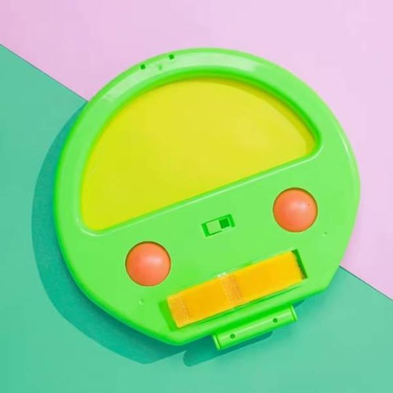 Игра Воздушный теннис игровой набор для одного 1 ракетка и 2 шарика Зеленый