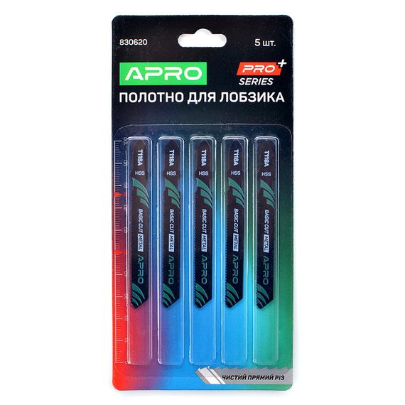 Полотно для лобзика (металл) 76/50мм 1,2мм 21TPI Чистый прямой T118A APRO