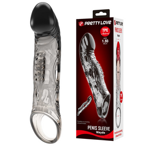 Подовжуюча насадка ( на 4.9 см ) Pretty Love - Wayde Penis Sleeve, BI-026240NM sexstyle