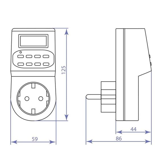Розетка з таймером Feron TM22 | Зображення 1