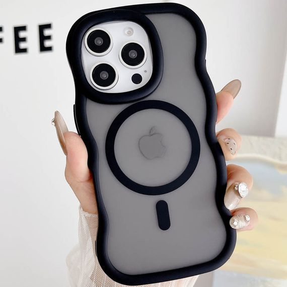 Чехол TPU+PC Undine with MagSafe для Apple iPhone 12 Pro / 12 (6.1") Black | Зображення 2