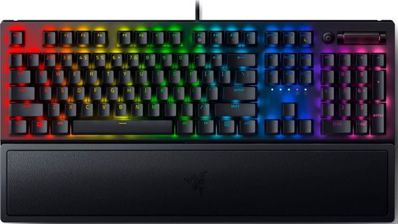 Клавиатура игровая Razer BlackWidow V3 Green Switch USB RU RGB, Black (RZ03-03540800-R3R1)