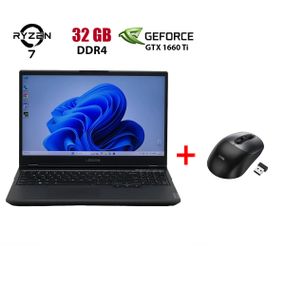 Ігровий ноутбук Lenovo Legion 5 15ARH05H / 15.6" (1920x1080) IPS / AMD Ryzen 7 4800H (8 (16) ядер по 2.9 - 4.2 GHz) / 32 GB DDR4 / 960 GB SSD / nVidia GeForce GTX 1660 Ti, 6 GB GDDR6, 192-bit / WebCam б/в + Подарунок Бездротова миша HOCO GM28