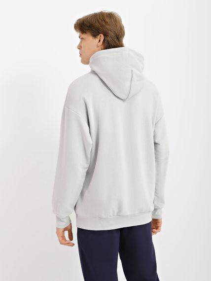 Худі для чоловіків світло сірий, 3XL | Зображення 1