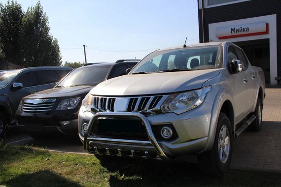 Кенгурятник WT003 (нерж) для Mitsubishi L200 2015-2024 гг | Зображення 4