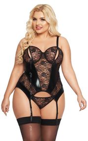 Корсет - Jessica, black - 2XL sexstyle