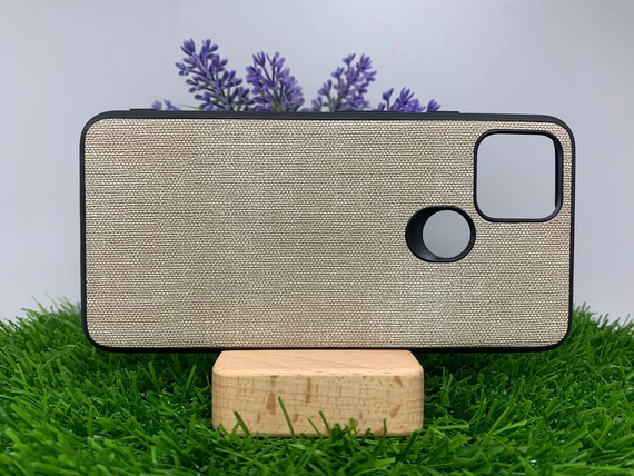 Чехол накладка Google Pixel 4A 5G ткань серый