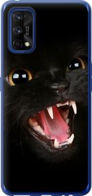 Чехол на Realme 7 Pro Чёрная кошка "932u-2082-17620"
