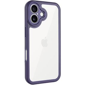 TPU чохол Transparent + Colour 1,5mm для Apple iPhone 16 (6.1") Purple