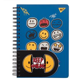 Блокнот YES 2в1 В5+В7 80арк.+20арк. Melt Smile клітинка (151842)