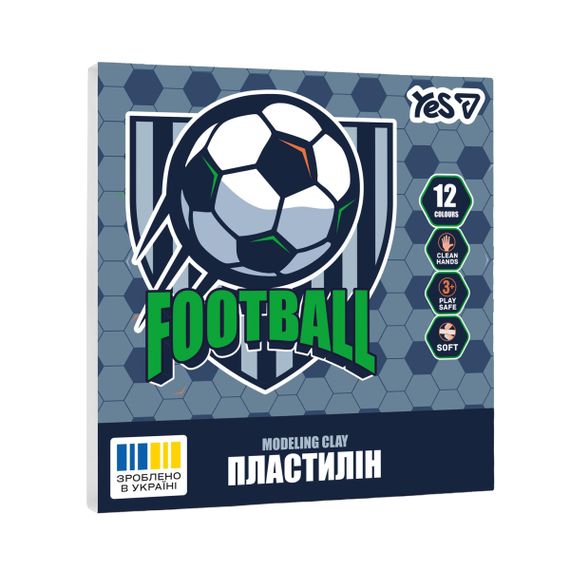 Пластилин YES Football 540714 12 цветов