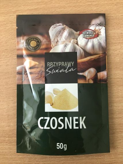 Приправа чеснок молотый сушеный Czosnek 50 г, ТМ Приправи світу
