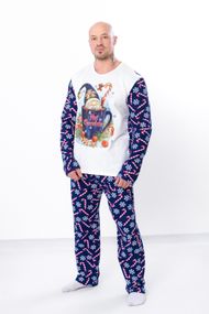 Піжама чоловіча "Family look" Носи своє 48 Синій (p-7566-179516)