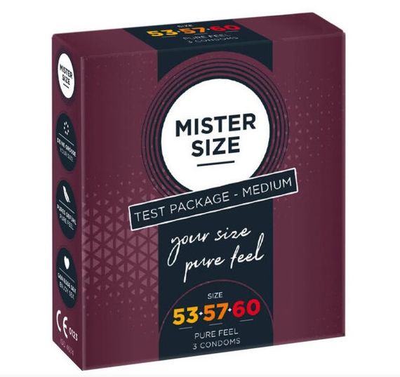 Презервативи MISTER SIZE Test Package Medium 53+57+60 mm (3 шт.) Sex Aura