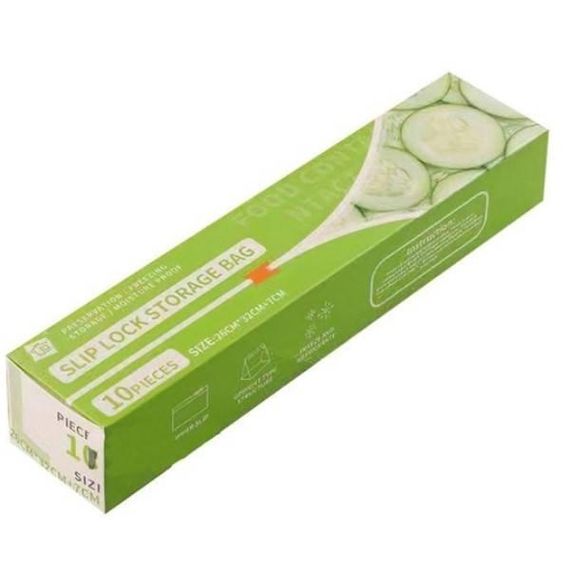 Пакеты для хранения еды многоразовые 10шт Slip Lock Storage Bag