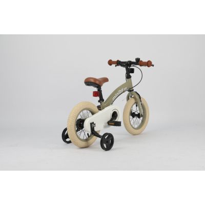 Детский велосипед QPlay Miniby 3 в1, біговел 12&quot;,Grey-Green (CB02MiniBy12Grey-Green) | Зображення 4