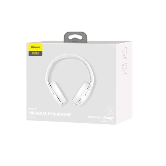 Беспроводные наушники Baseus Encok Wireless headphone D02 Pro White | Зображення 6