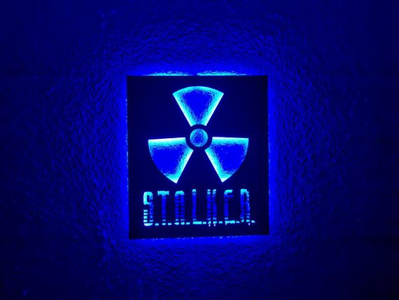 Панно декоративне картина на стіну Сталкер 2 LED підсвітка 16 кольорів телефон 350х400 acr-p000205 | Зображення 2