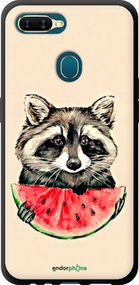 Чохол на Oppo A5S Єнотик з кавуном "4605b-1892-2448"