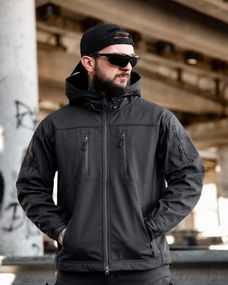 Міська тактична куртка MAXIMUS софтшел darck grey ПП7988