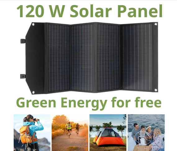 Портативний зарядний пристрій сонячна панель Bresser Mobile Solar Charger 120 Watt USB DC (3810070) 930152 | Зображення 4