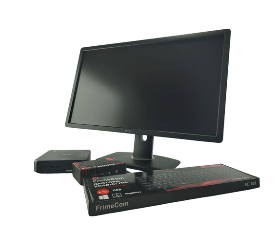 Комплект ПК: комп'ютер Asus Chromebox 3 USFF / Intel Core i7-8550U (4 (8) ядра по 1,8 - 4,0 ГГц) / 16 ГБ DDR4 / 240 ГБ SSD / Intel UHD Graphics 620 + Монітор 24" (1920x1080) TN б/в | Зображення 2
