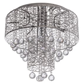 Люстра потолочная галогенная хрустальная G4 20W CH (BR-01 288C/12)