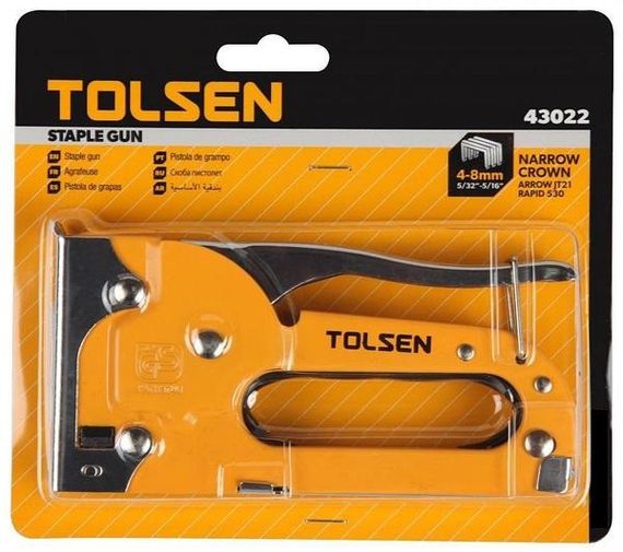 Степлер металевий під скобу 4-8мм TOLSEN 43022 | Зображення 1