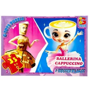 Дитячий пазл "Привіт з Італії - Балерина-Капучіно" ZC380 постер, 35 елементів