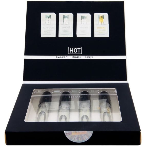 Набір парфумів для чоловіків з феромонами HOT LMTD Pheromone Perfume Мen, 4x5 мл sexstyle | Зображення 2