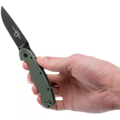 Нож Ontario Knife RAT II D2 OD Green, Black Blade (ON8830OD) | Зображення 4