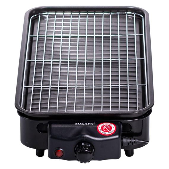 Електричний гриль  настільний чорний 1500 Вт Sokany SK-6112 | Зображення 3