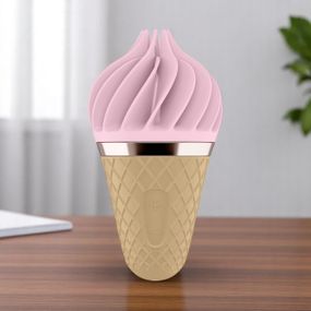 Кліторальний стимулятор-мороженка Satisfyer Lay-On Sweet Treat – стильна насолода з обертовою головкою
