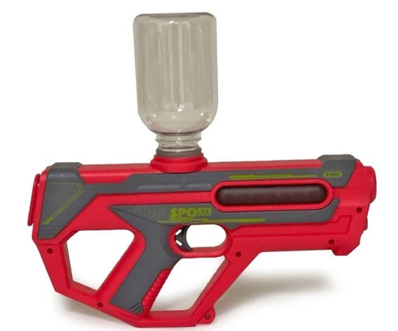 Автоматический водяной автомат WATER GUN 1005C на аккумуляторе свет бак 200 мл дальность 7 м водный пистолет бластер 6+ Красный | Зображення 1