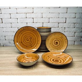 Сервіз столовий TULU Spiral Kahve DN24-SPIRAL-KAHVE 24 предмети