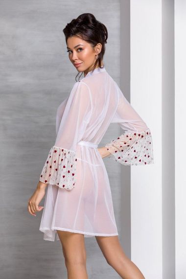 Воздушный пеньюар Passion LOVELIA PEIGNOIR 2XL/3XL Белый | Зображення 1