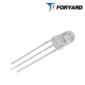 Світлодіод червоно-зелений, 5 мм. FYL-5019 EGW (дифузний, 60°> 20 mcd) FORYARD (3 ноги, заг. катод)