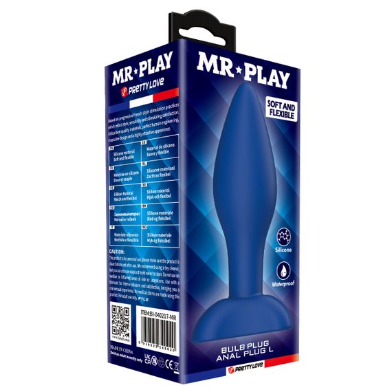 Анальна пробка MR.PLAY - Bulb Anal Plug L, BI-040217-MR Sex Aura