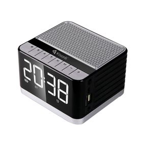 Колонка Kisonli G8 Bluetooth 5.0, 1х5W, 2000mAh, USB/TF/BT/FM/AUX/LCD/Clock, DC: 5V/1A, Black,, BOX, Q40
