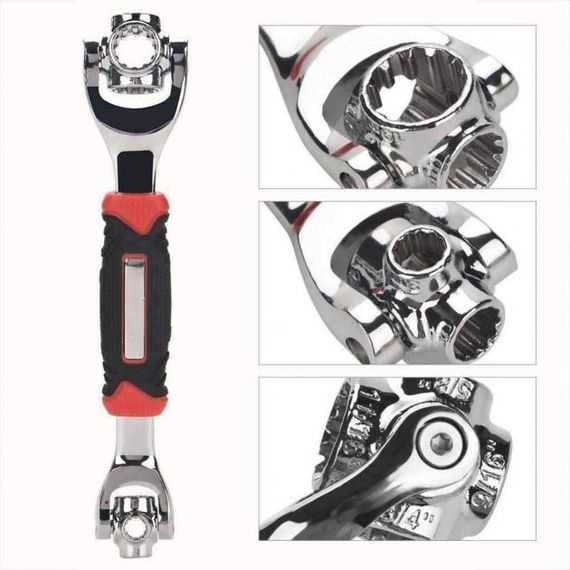 Універсальний ключ 48 в 1 Universal Tiger Wrench PRO 2428 new original Надміцний набір універсальних ключів SA-69 | Зображення 7