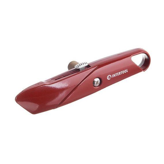 Ніж з висувним трапецієподібним лезом 60*19 мм INTERTOOL HT-0505