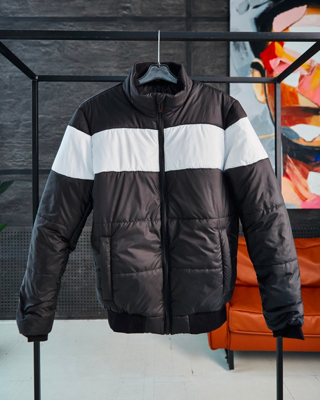 Куртка Лион черно-белый S M