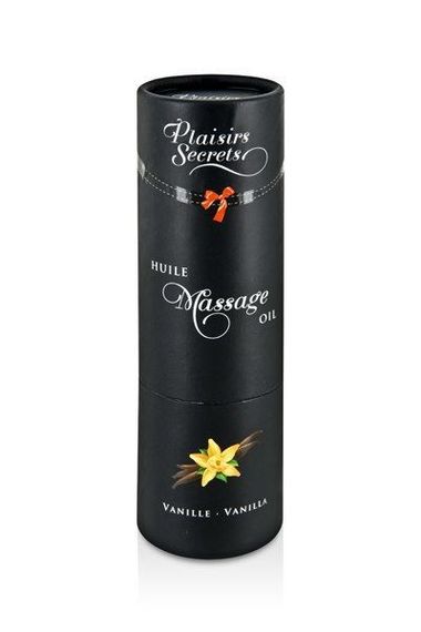 Масажна олія Plaisirs Secrets Vanilla (59 мл) з афродизіаками, їстівна, подарункове паковання | Зображення 2